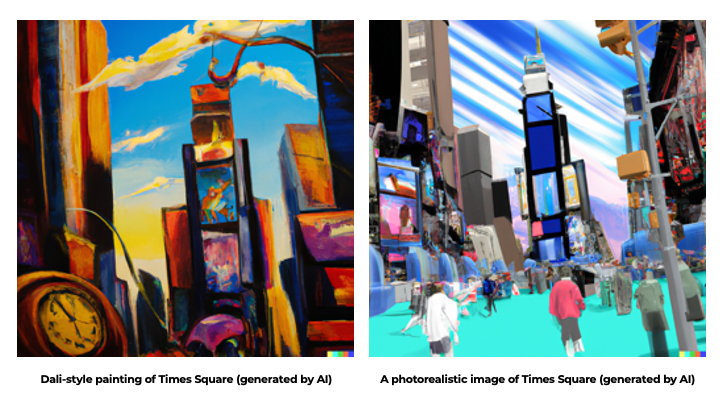 Times Square AI image