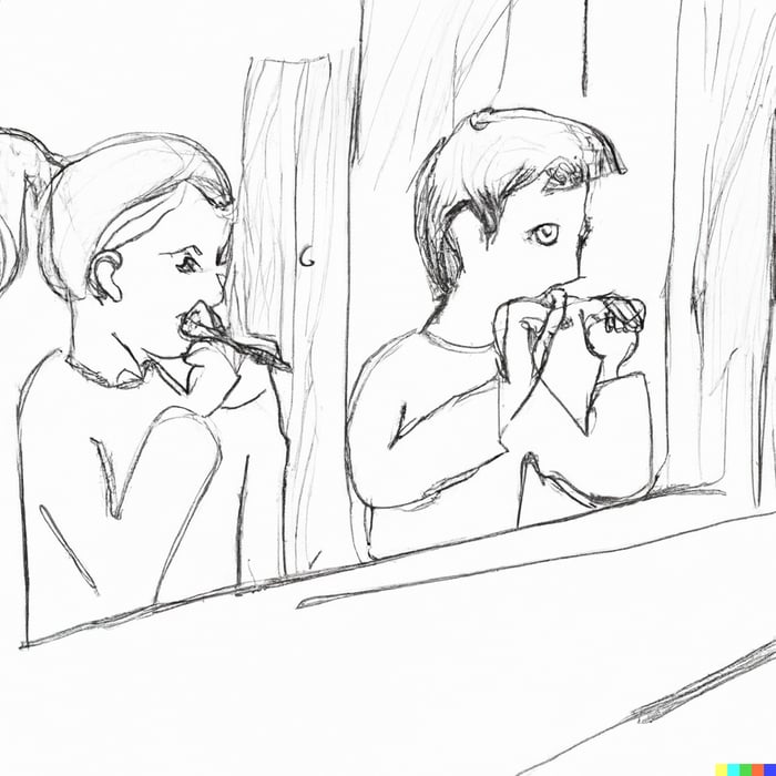 Toothbrushing sketch