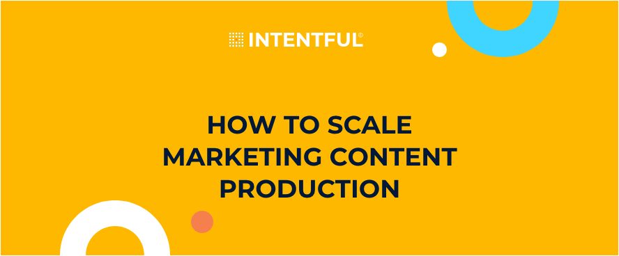 Scale content marketing production Intentful